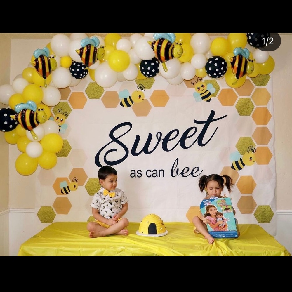 Sweet as can be backdrop birthday/baby shower